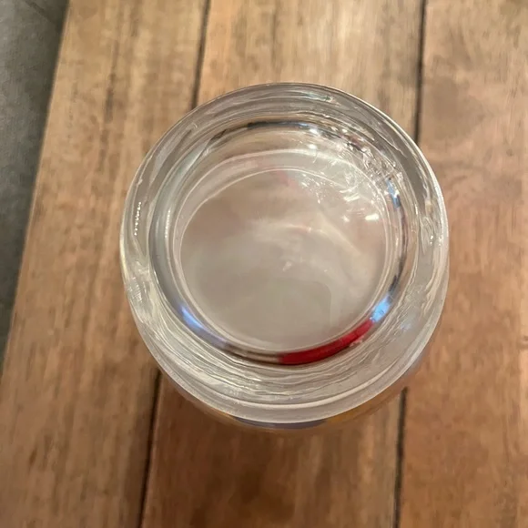 Vintage Snoopy Glass Cookie Jar with Blue and Orange Design - Picture 4 of 8